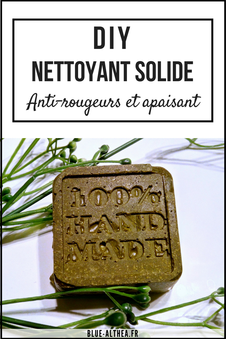 DIY comment créer son nettoyant visage solide maison simplement. Il est anti-rougeurs et apaisant pour tous type de peau !