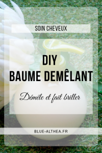 DIY / recette d'un baume demêlant après shampoing maison réalisable facilement et avec peu d'ingrédients ! Pour des cheveux tout doux et brillants.