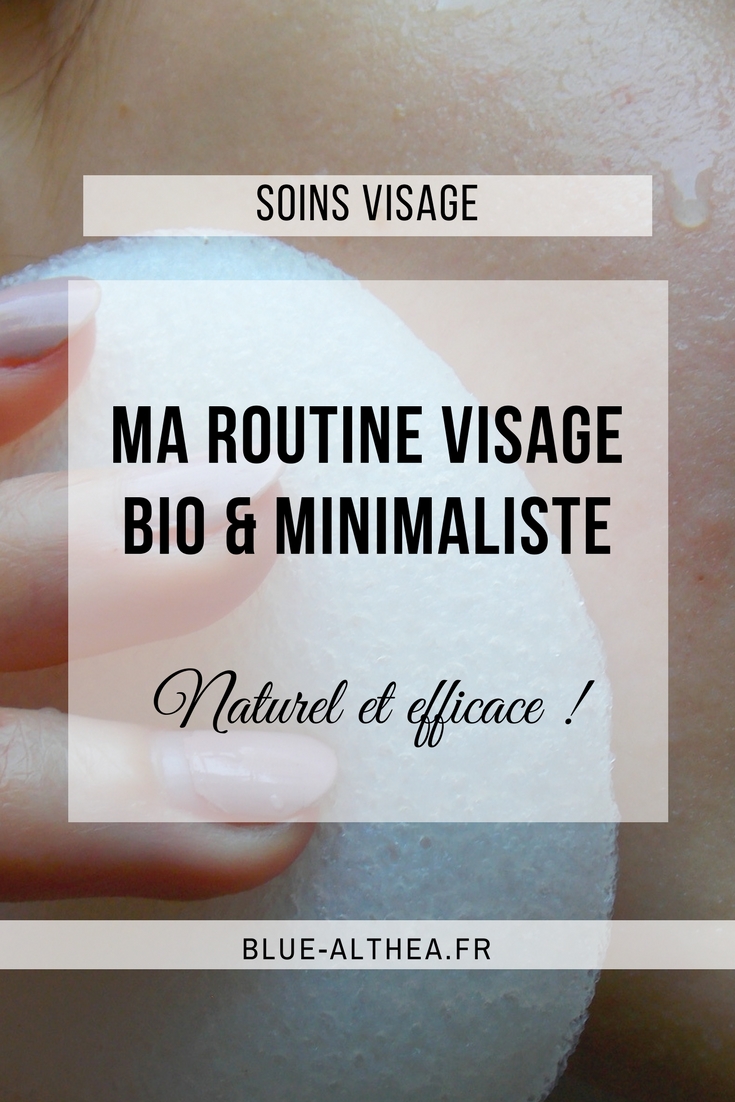 Ma routine soin minimaliste pour le visage. Je vous montre ici les produits naturels que j'utilise matin et soir afin de garder ma peau bien hydratée et sans boutons !