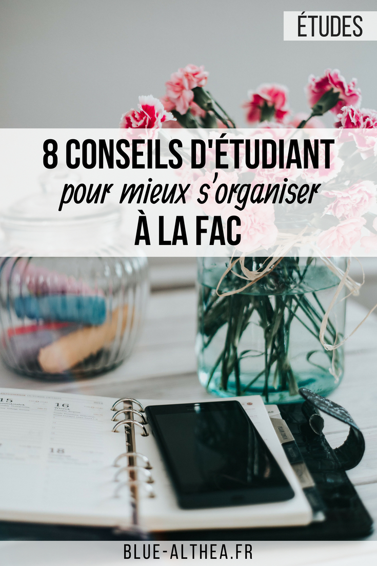 Je te donne ici 8 conseils d'étudiant pour mieux s'organiser à la fac et faciliter ton entrée dans ce merveilleux monde (ou pas). #organisation #étudiant #études